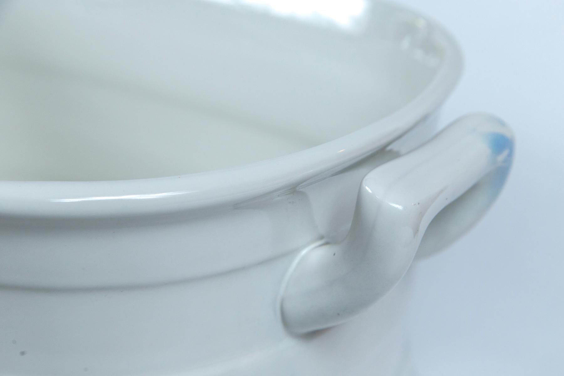 European White Ironstone Foot Bath, circa 1920s