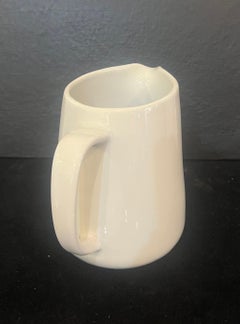 Wasserkrug aus weißem Eisenstein von Kaj Franck für Arabia FL3 Dänische Moderne