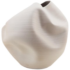 White Irregular Form, Vase, Interior Sculpture or Vessel, Objet D'Art
