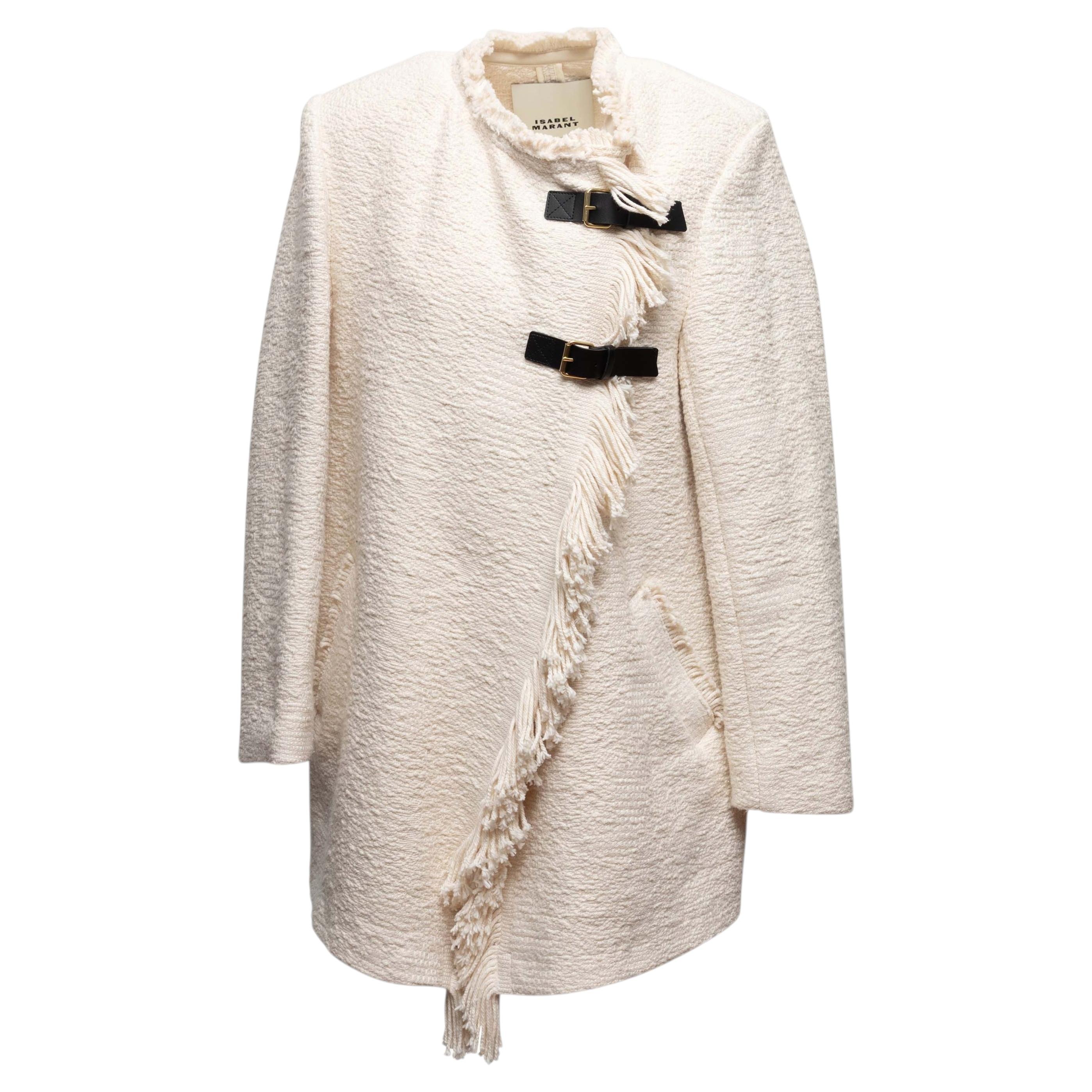 Abrigo Isabel Marant Gameia Blanco Talla FR 36