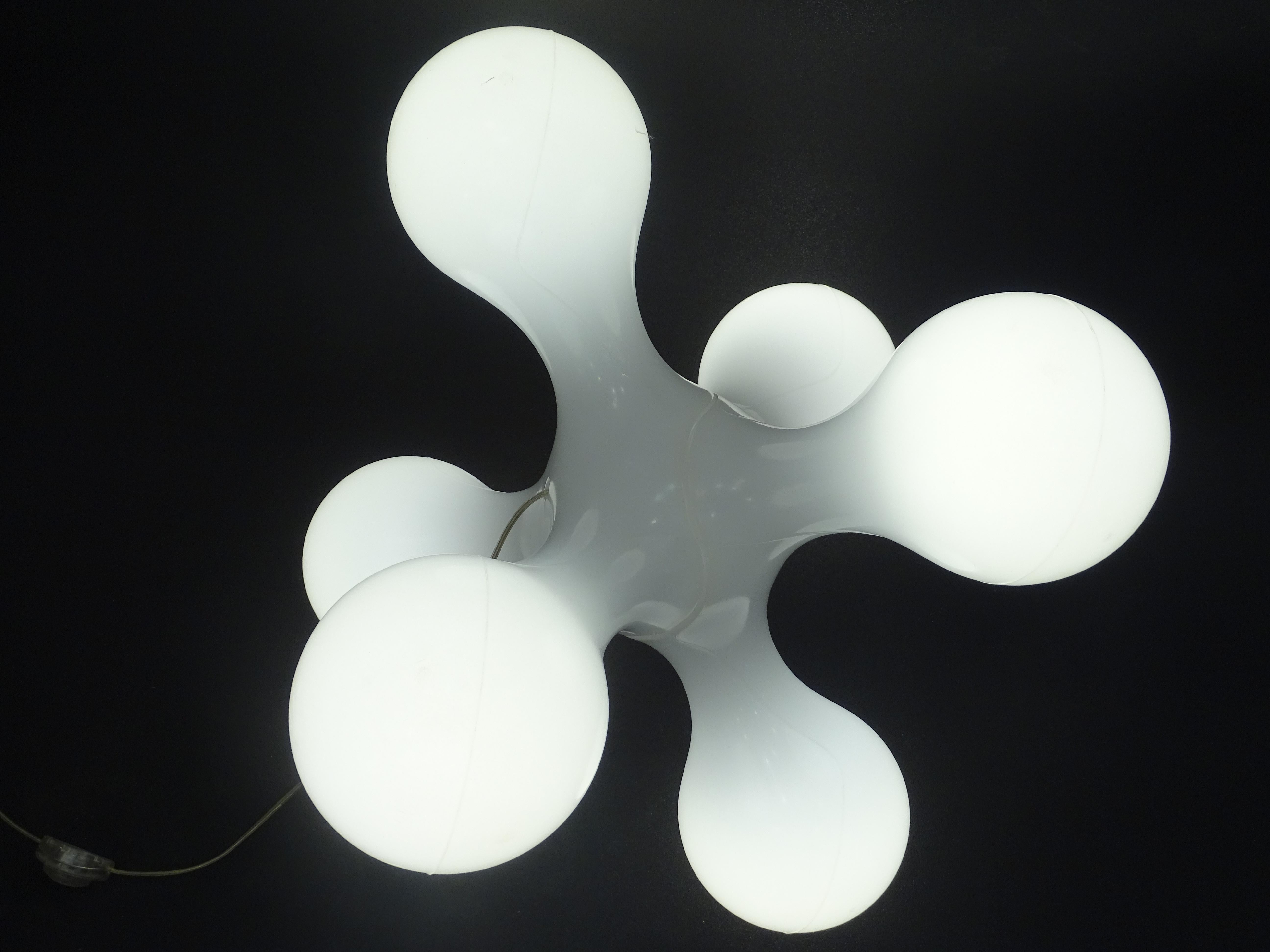 White Italian 20th Century Floorlamp, Chandelier by Kundalini 11
