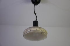 White Italian Ceiling Lamp, 1970s
