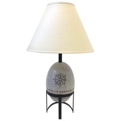 White Italian Ceramic Table Lamp by Bitossi