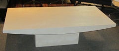 White Italian Travertine Rectangular Coffee Table, Contemporary