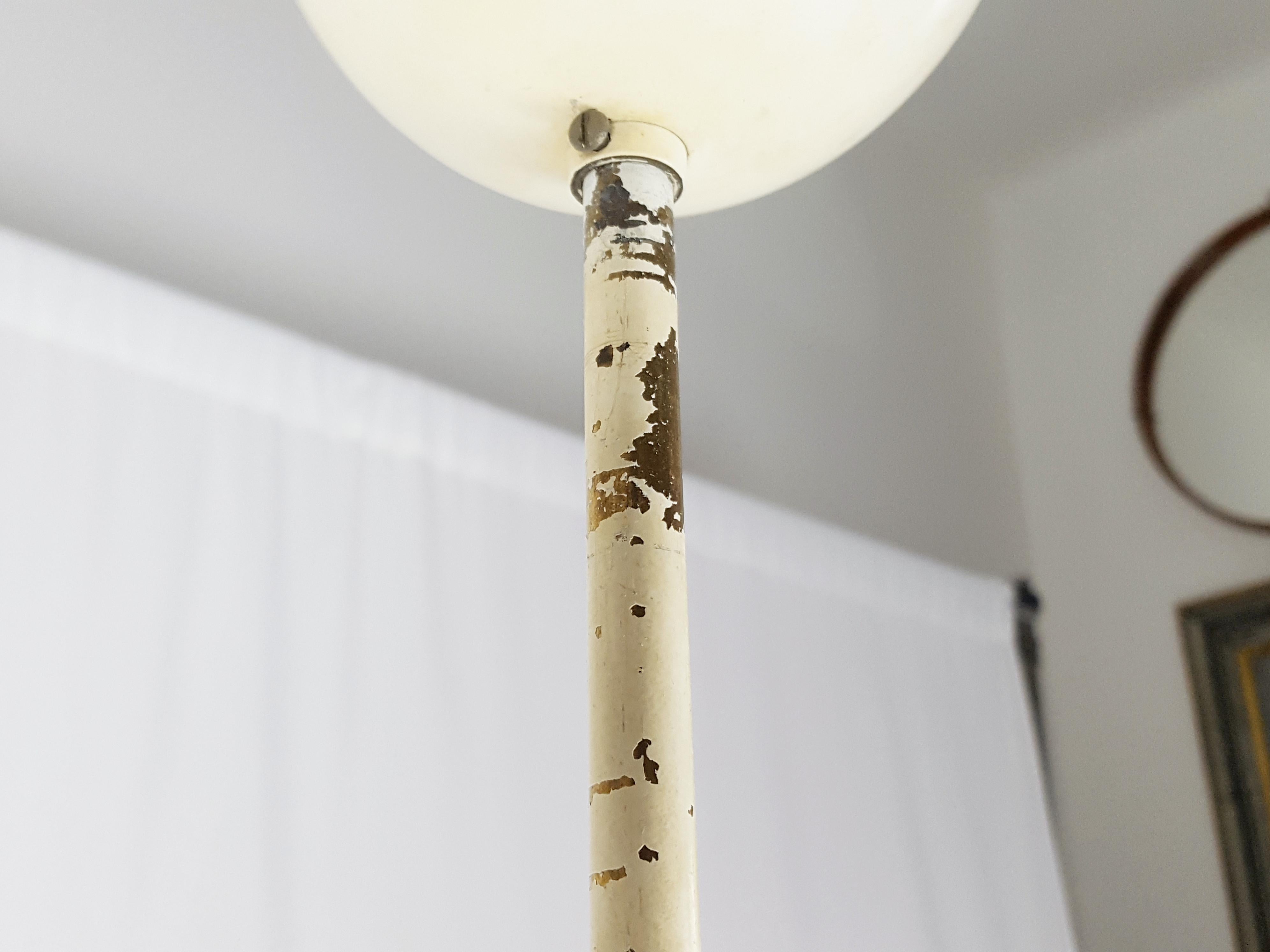 Lampe à suspension Cetra blanche/ivoire des années 1960 de V. Magistretti pour Artemide en vente 5