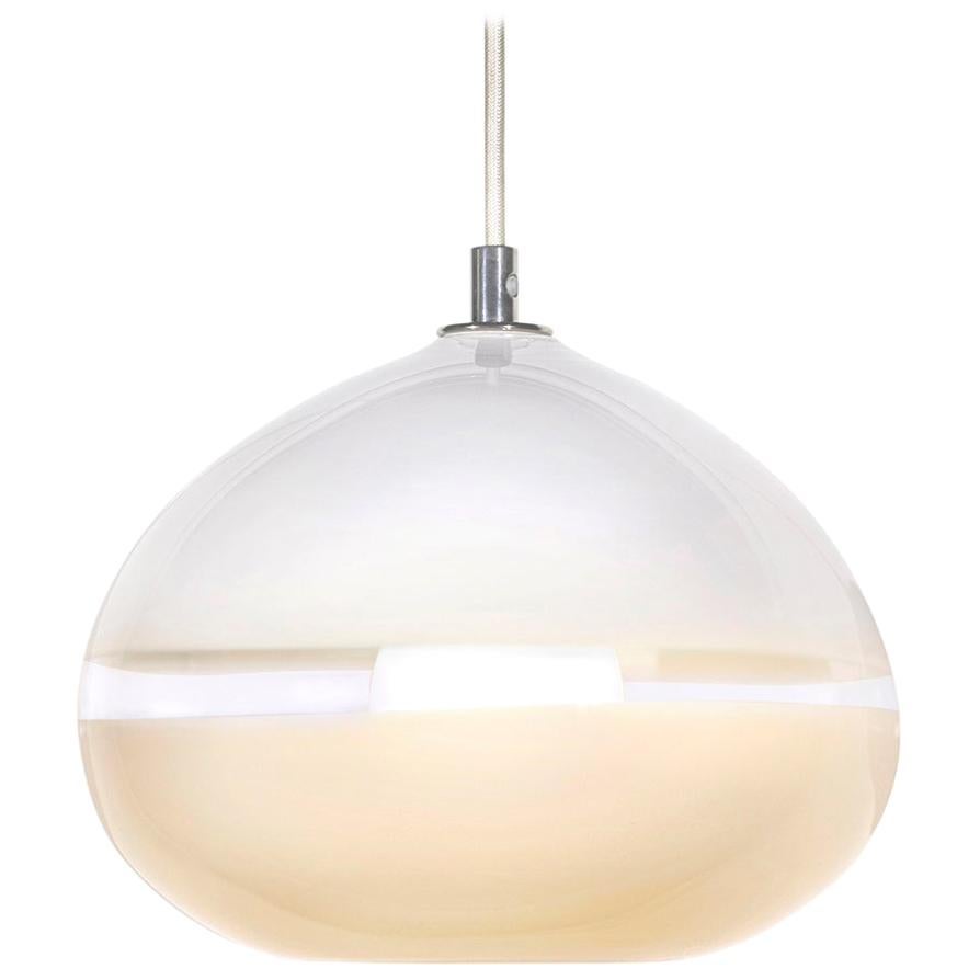 Lattimo Large Droplet Pendant Light, Hand Blown Glass - Made to Order For Sale