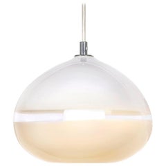 Lattimo Large Droplet Pendant Light, Hand Blown Glass - Made to Order