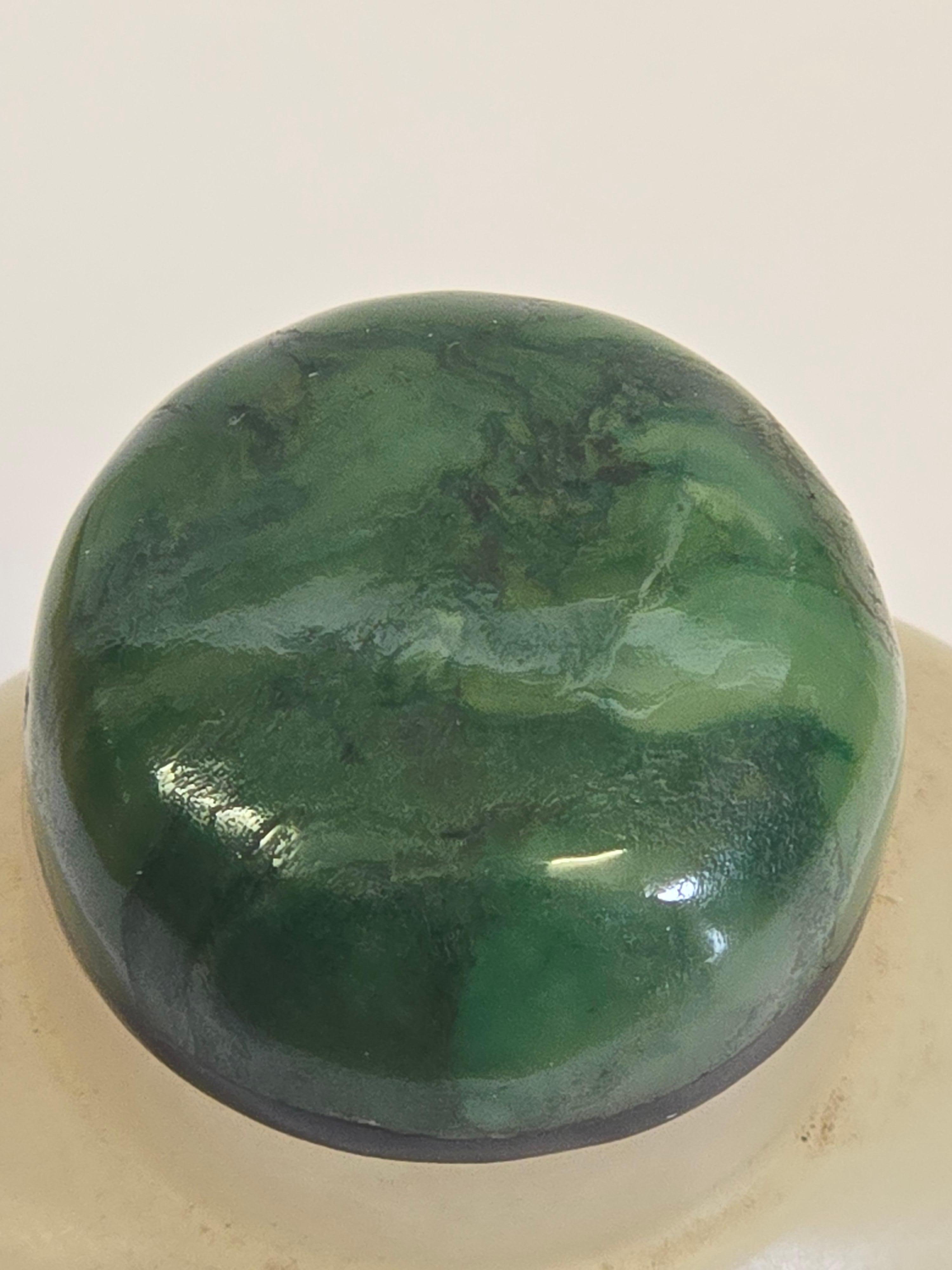 White Jade and Jadeite Snuff Bottle For Sale 1