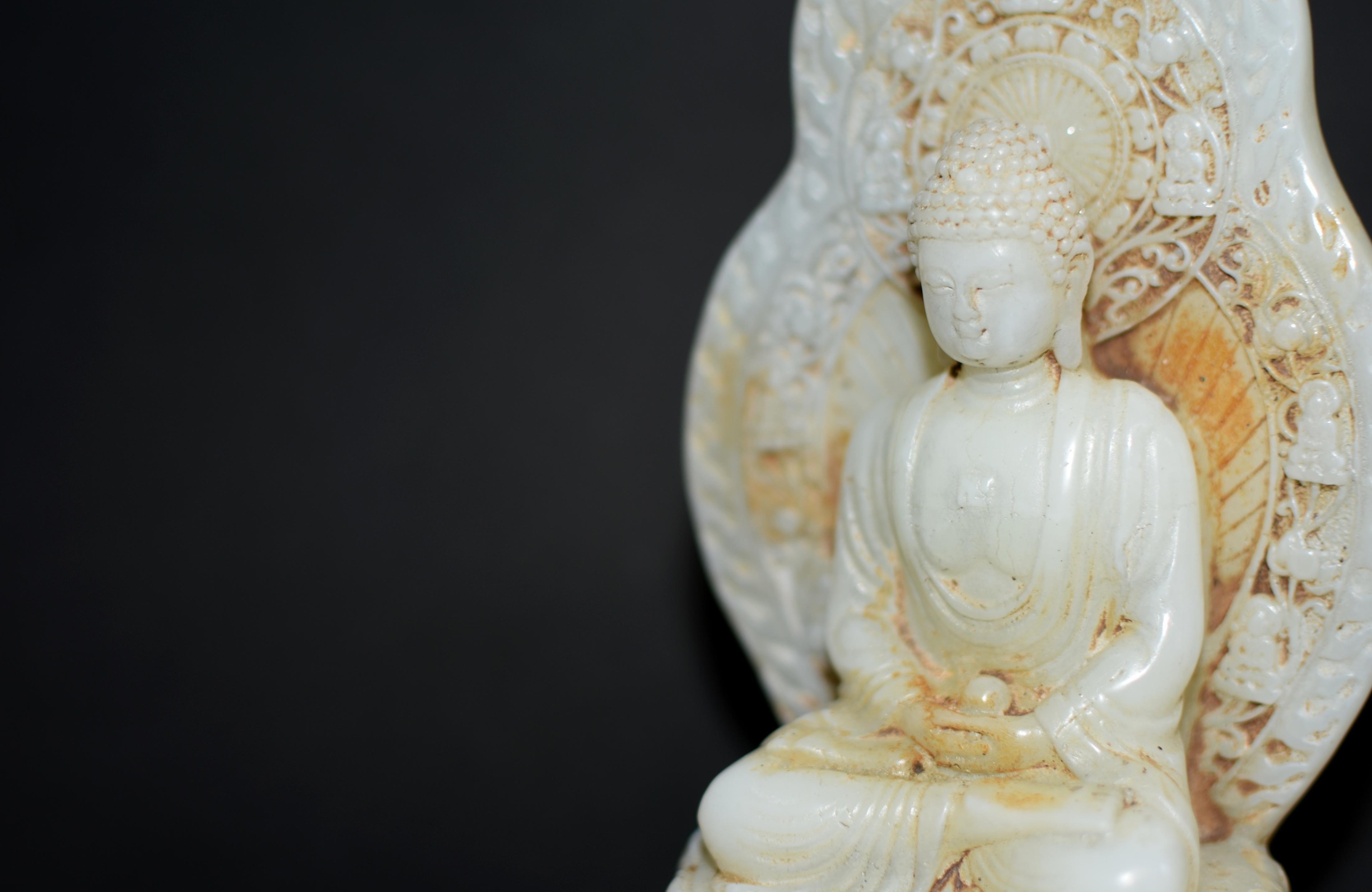 White Jade Buddha Statue 3