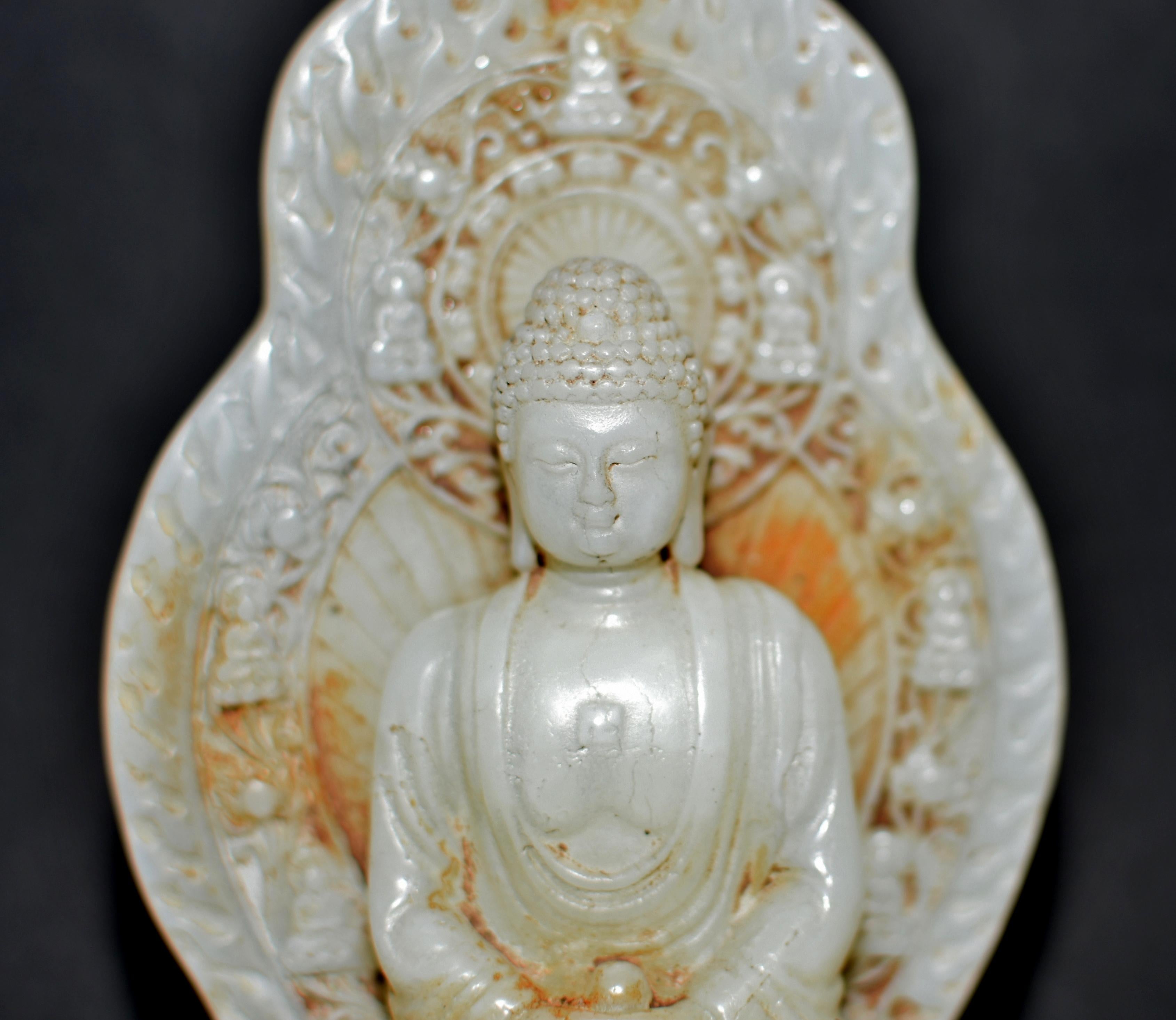 White Jade Buddha Statue 4