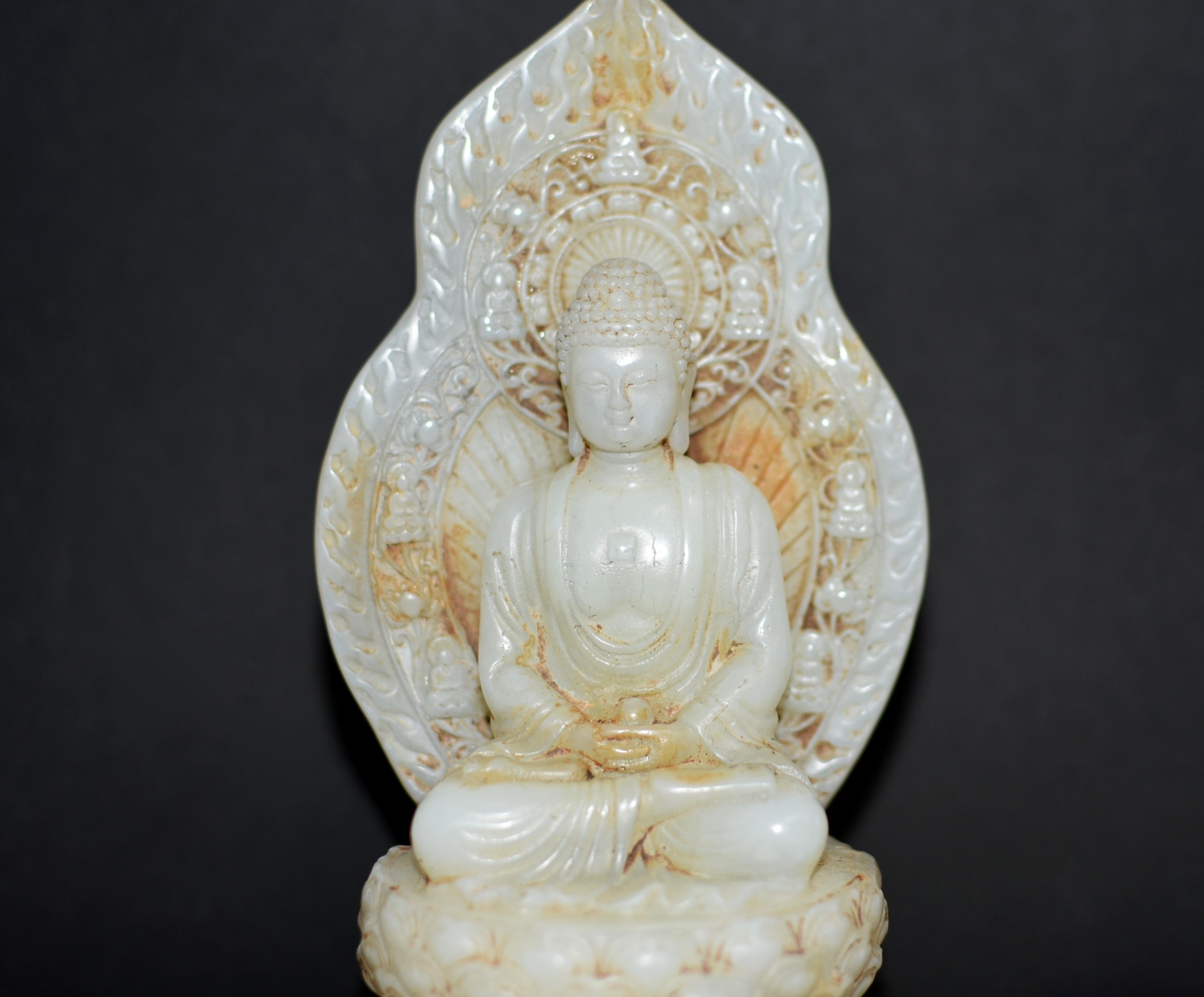 White Jade Buddha Statue 5