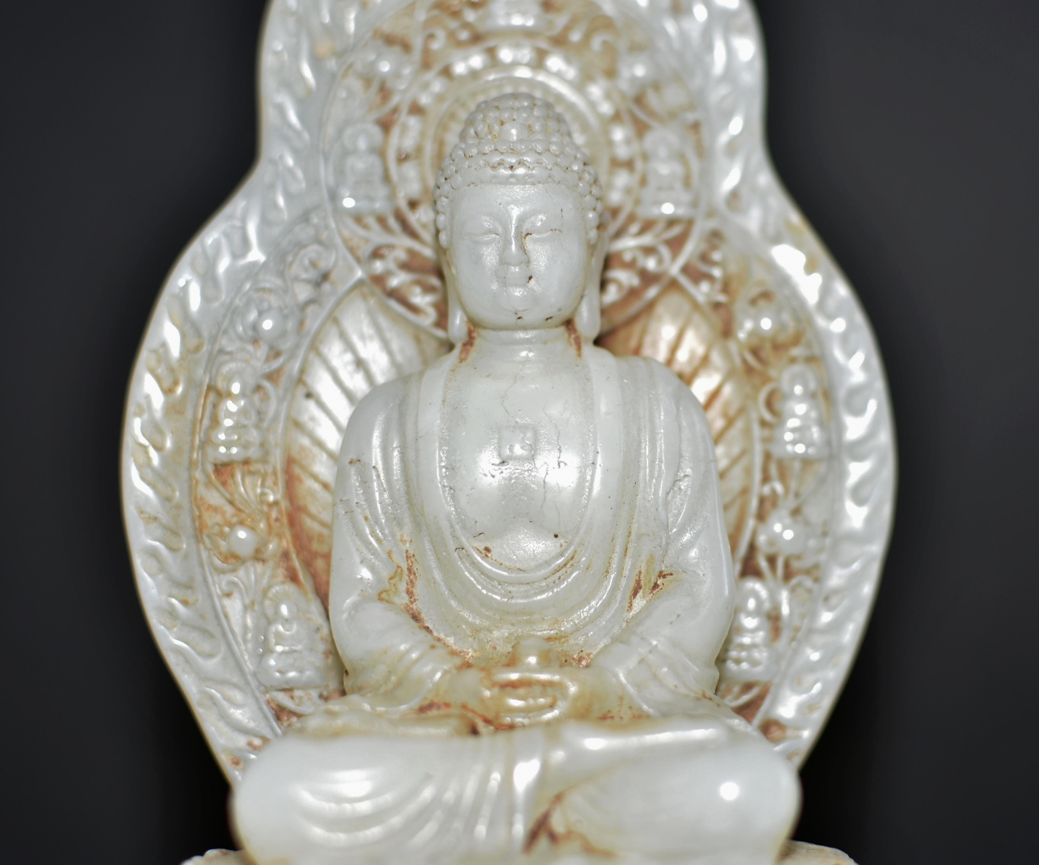 White Jade Buddha Statue 9