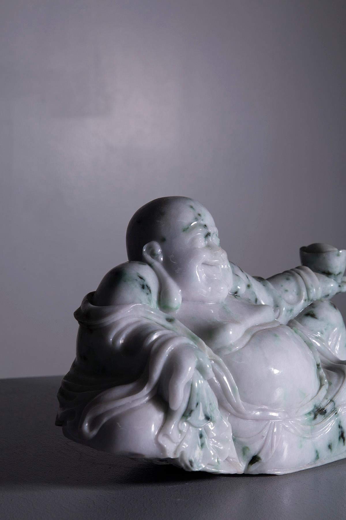 Chinese White jade Buddha figurines For Sale