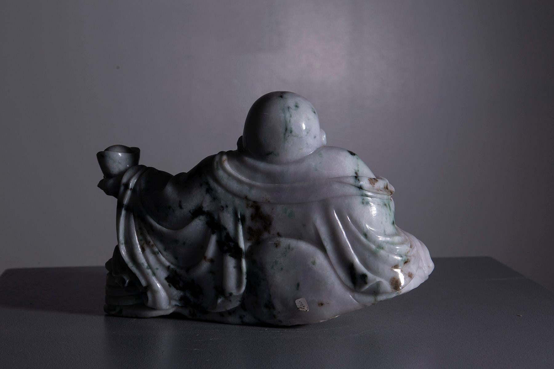 Early 20th Century White jade Buddha figurines For Sale