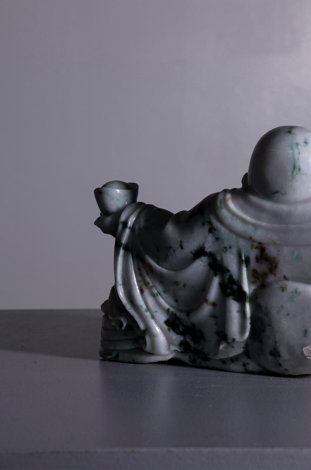 Jade White jade Buddha figurines For Sale