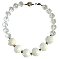 White Jade Crystal Necklace
