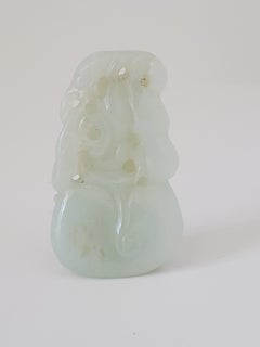 White Jade Double Gourd Pendant, Qing Dynasty