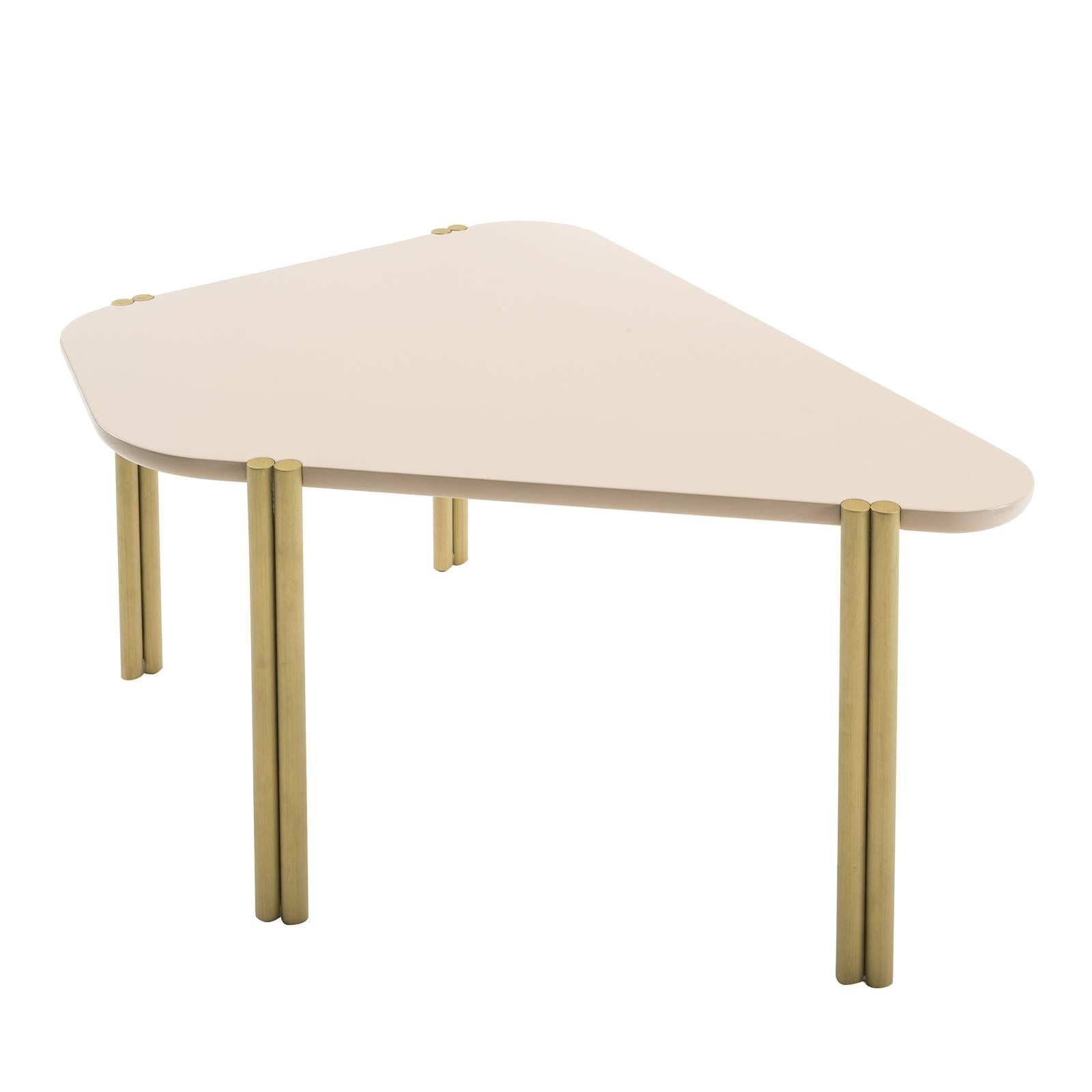 Couchtisch aus hellem Jeansleder im Angebot