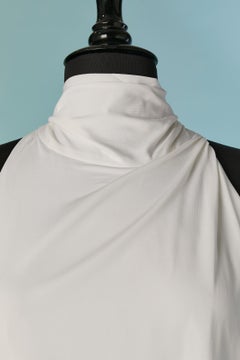 Abito da cocktail senza schienale in jersey bianco ALEXANDRE VAUTHIER New