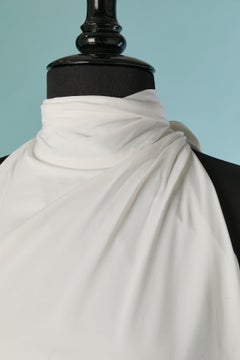 White jersey draped backless dress ALEXANDRE VAUTHIER