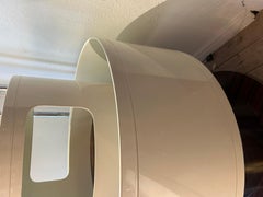 White Joe Colombo floor lamp with dry bar