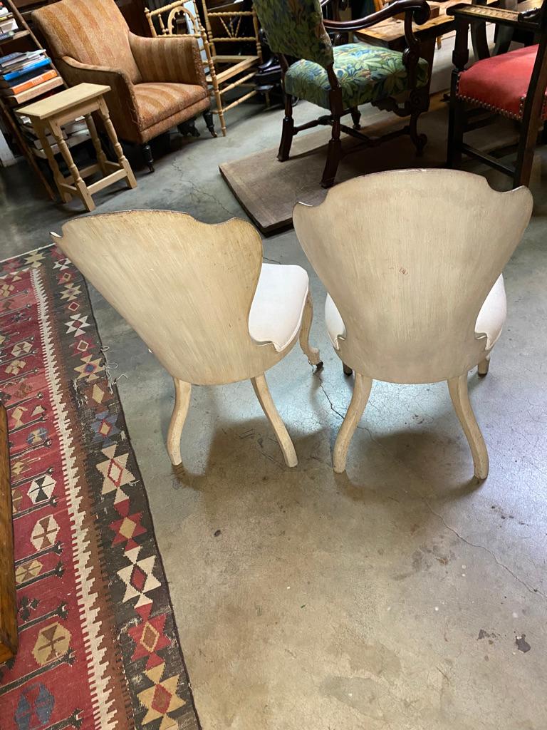 Mid-19th Century White John Henry Belter Chairs - Set of 2 For Sale