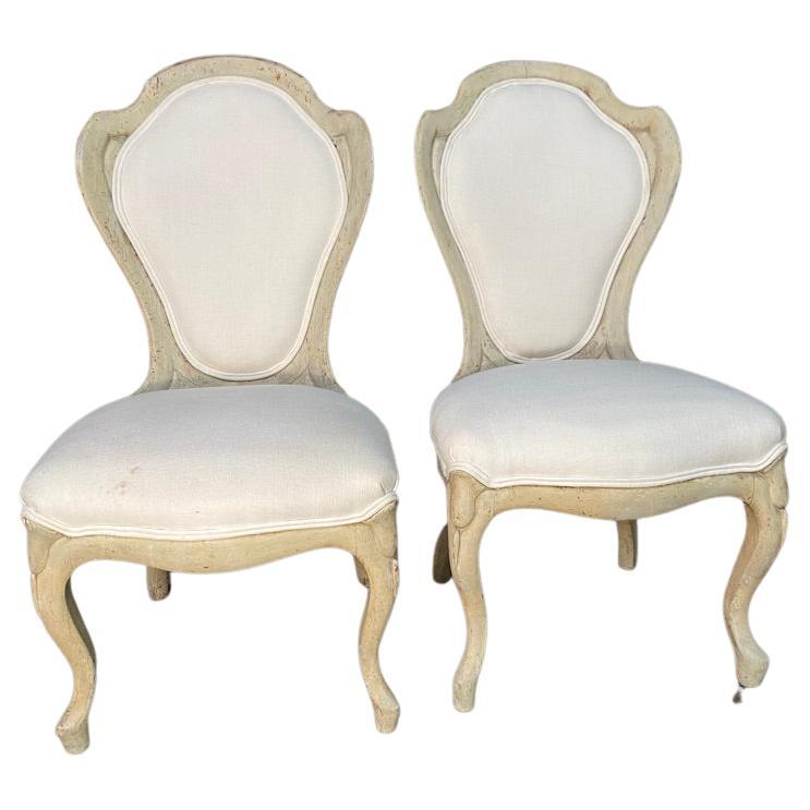 Chaises Belter blanches John Henry - Lot de 2