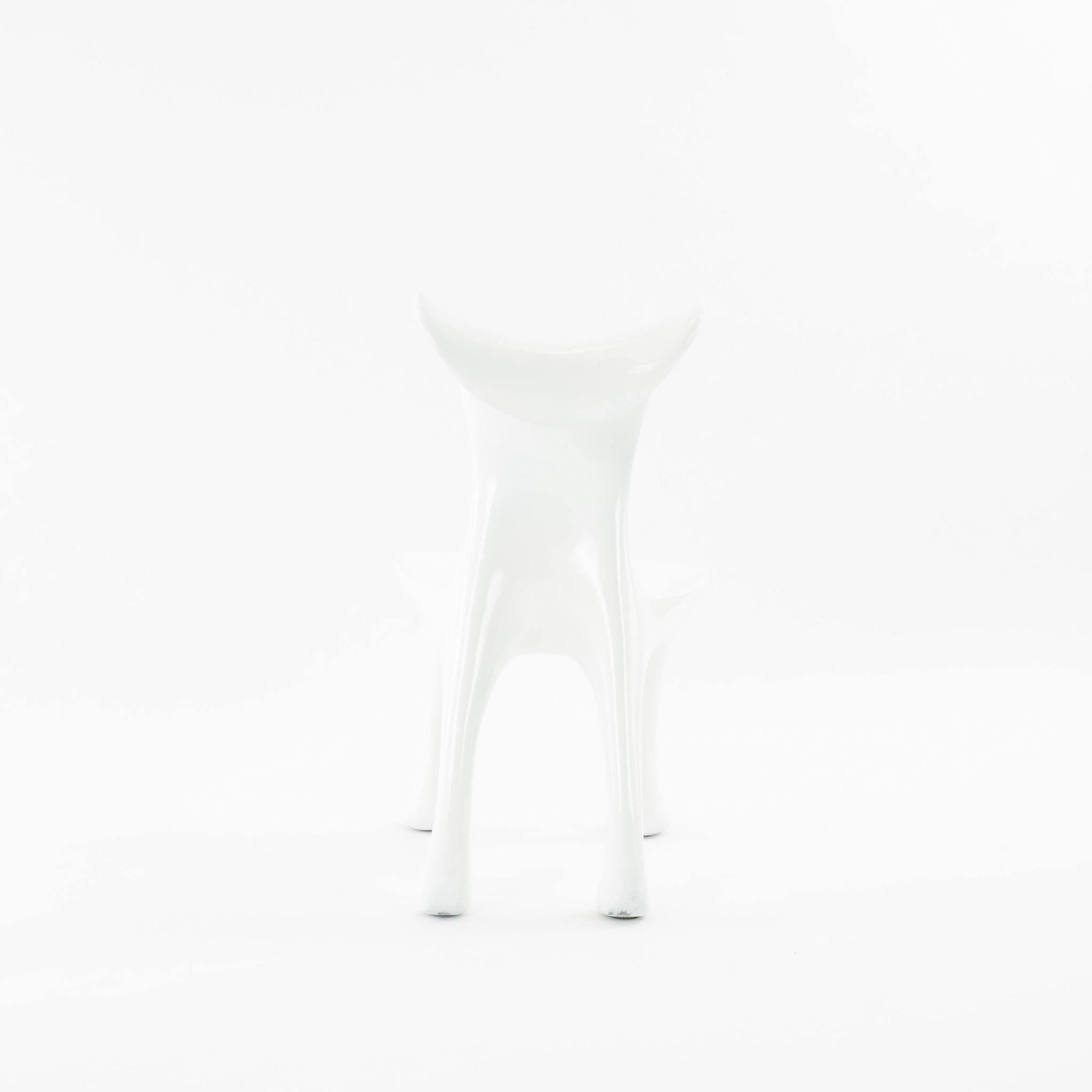 Fiberglass White Jordan Mozer Hoodie Chair For Sale