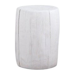 Table basse Kabuk blanche par Rectangle Studio