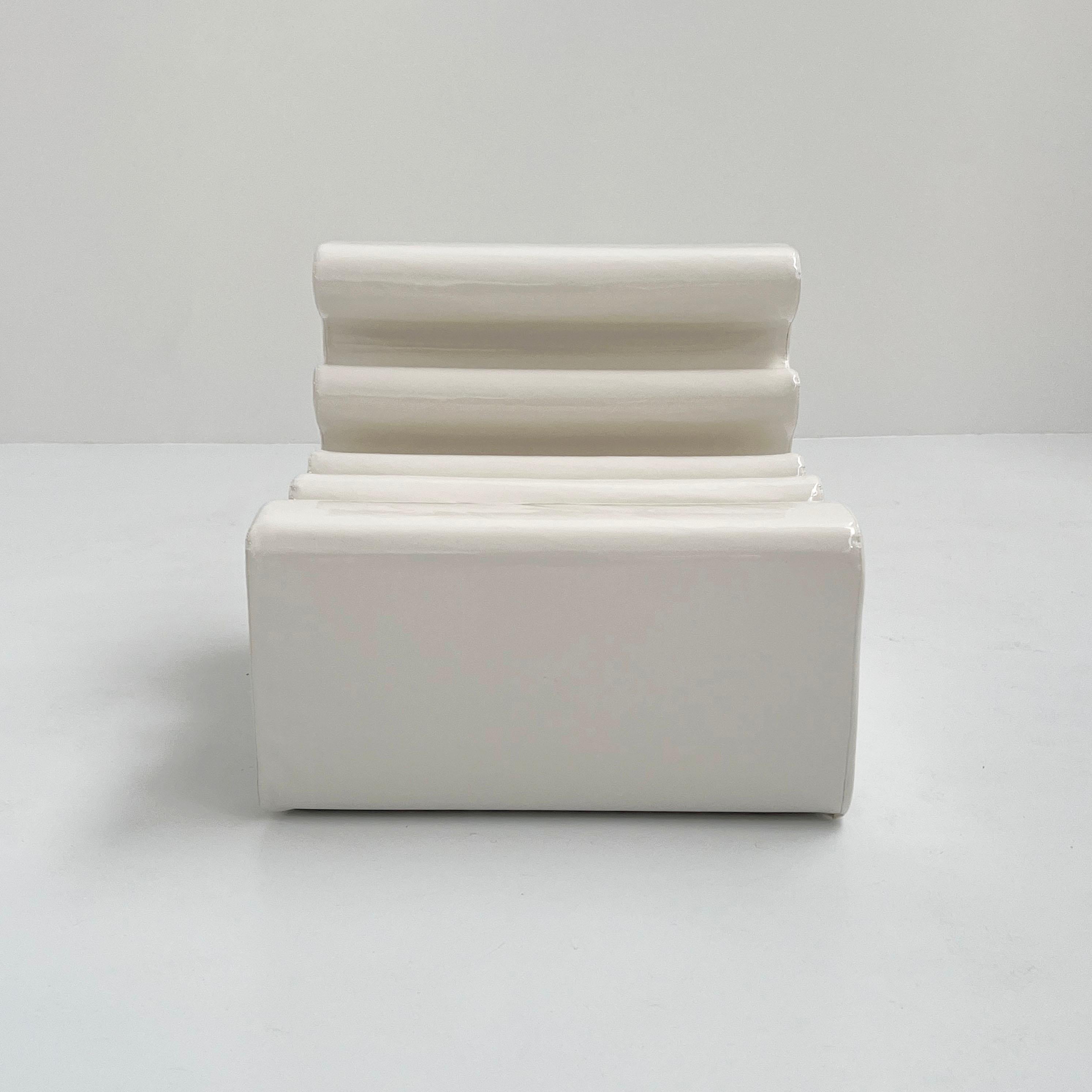 Italian White Karelia Lounge Chair by Liisi Beckmann for Zanotta, 1960s
