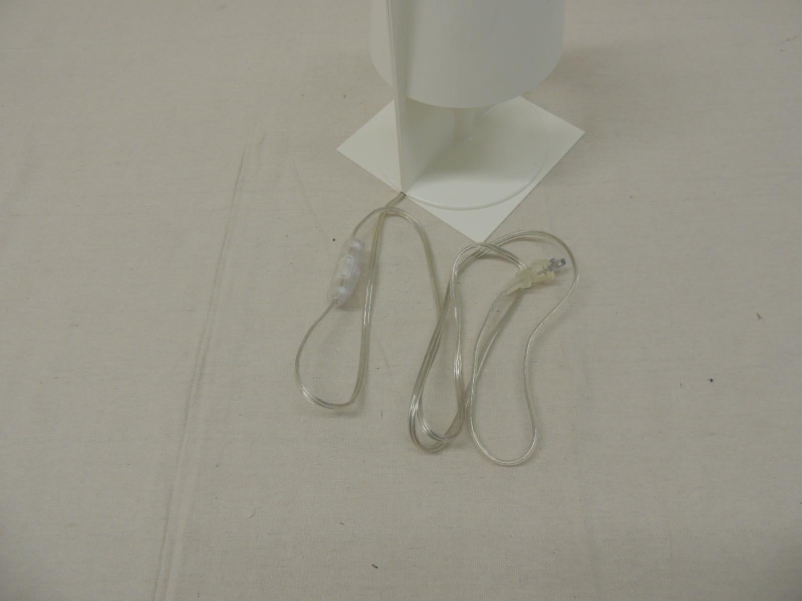 Modern White Kartell Table Lamp “the Take” by Ferruccio Laviani