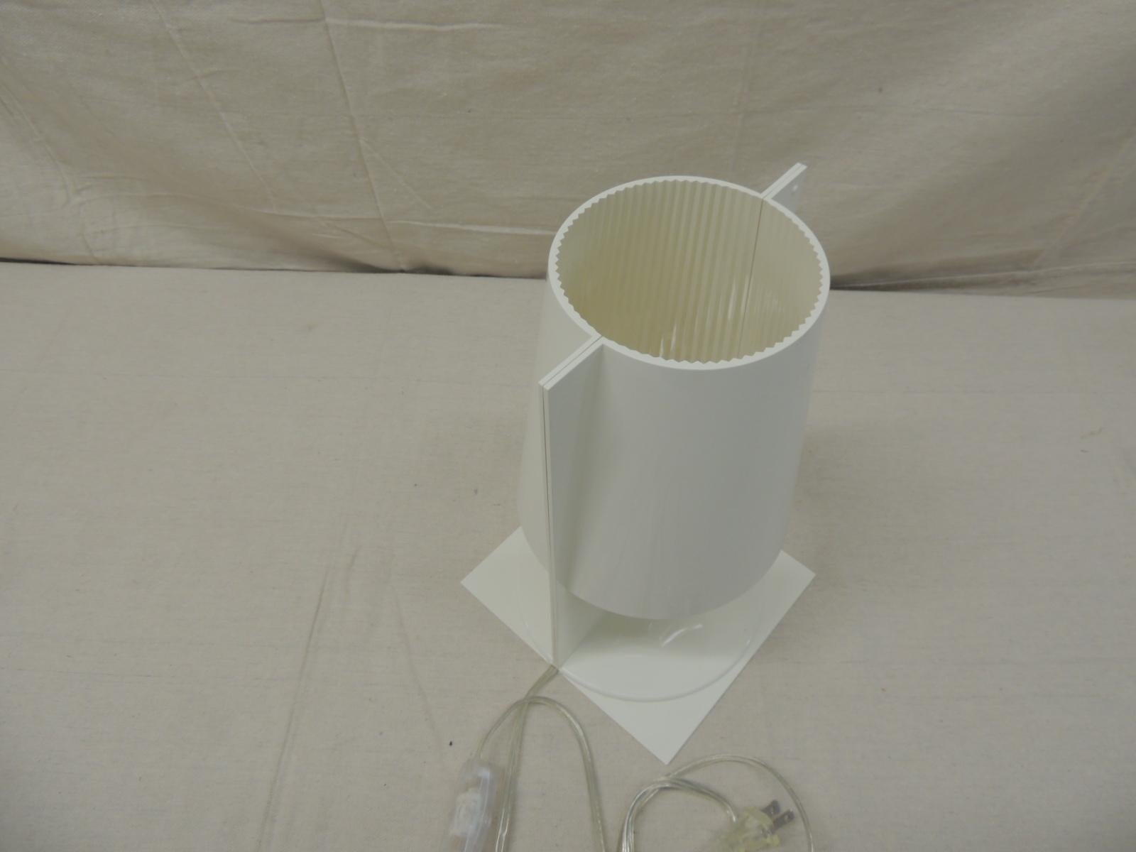 Italian White Kartell Table Lamp “the Take” by Ferruccio Laviani