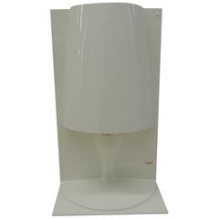 White Kartell Table Lamp “the Take” by Ferruccio Laviani