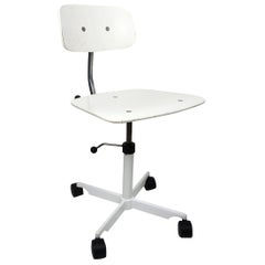 Retro White Kevi Desk Chair