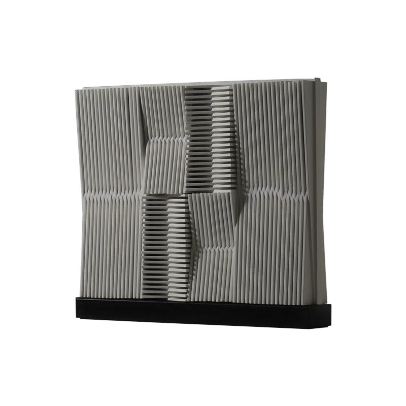 White Kinetic Composition by Edison Parra, 1970s For Sale