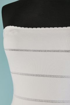 Robe bustier en maille blanche ALEXANDRE VAUTHIER
