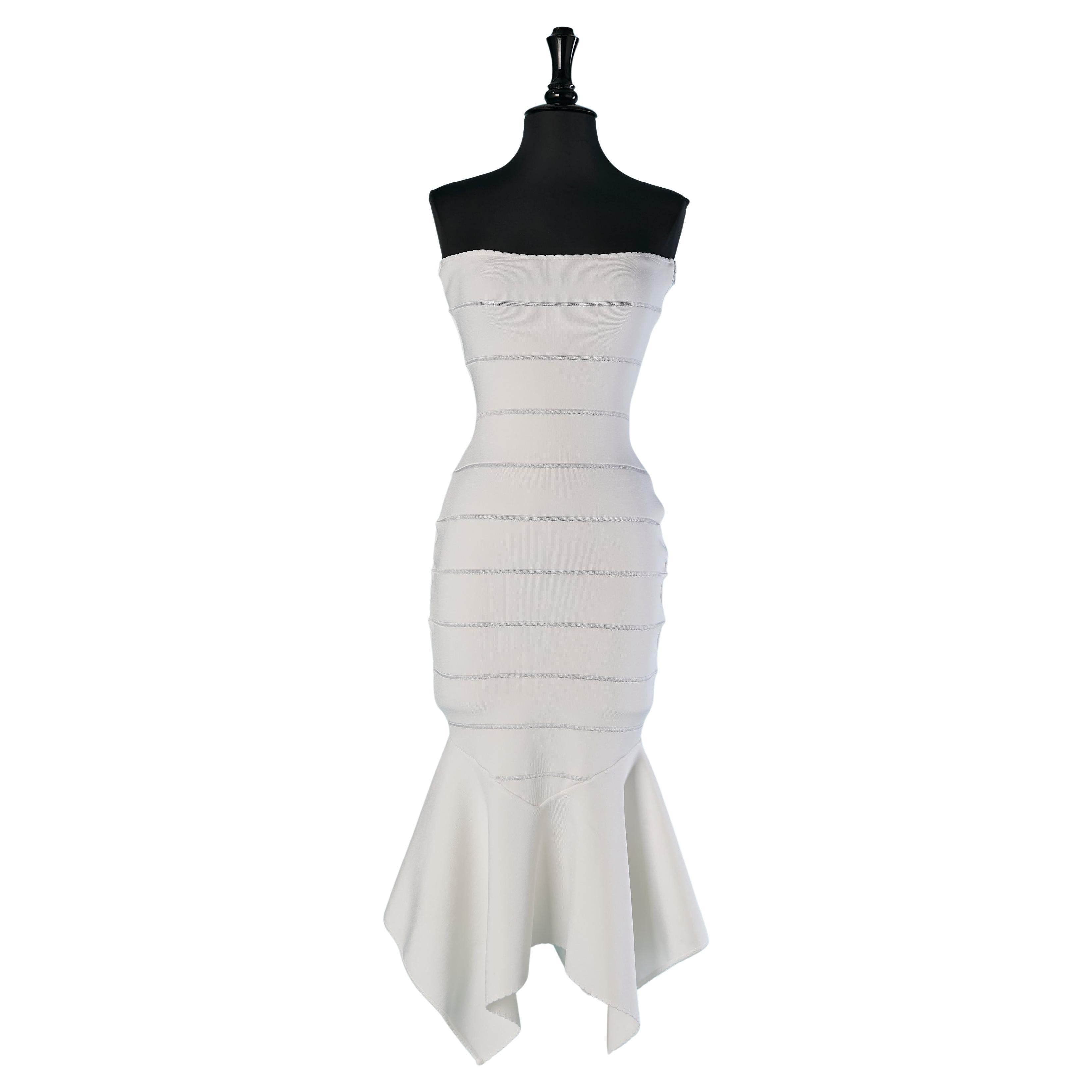 White knit bustier dress ALEXANDRE VAUTHIER