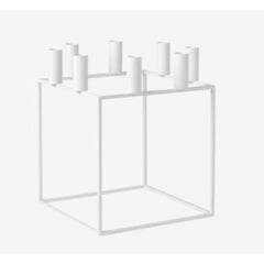White Kubus 8 Candle Holder by Lassen