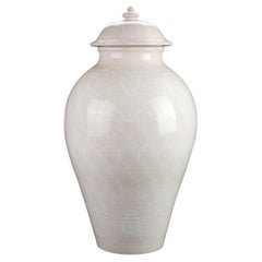 White Lace Heritage Vase by deBlona