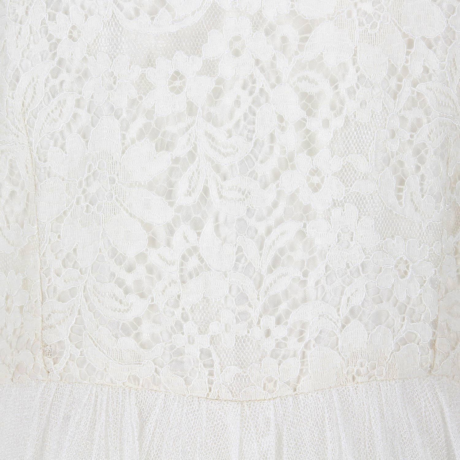 Vestido de novia vintage de encaje blanco, años 50 Blanco en venta