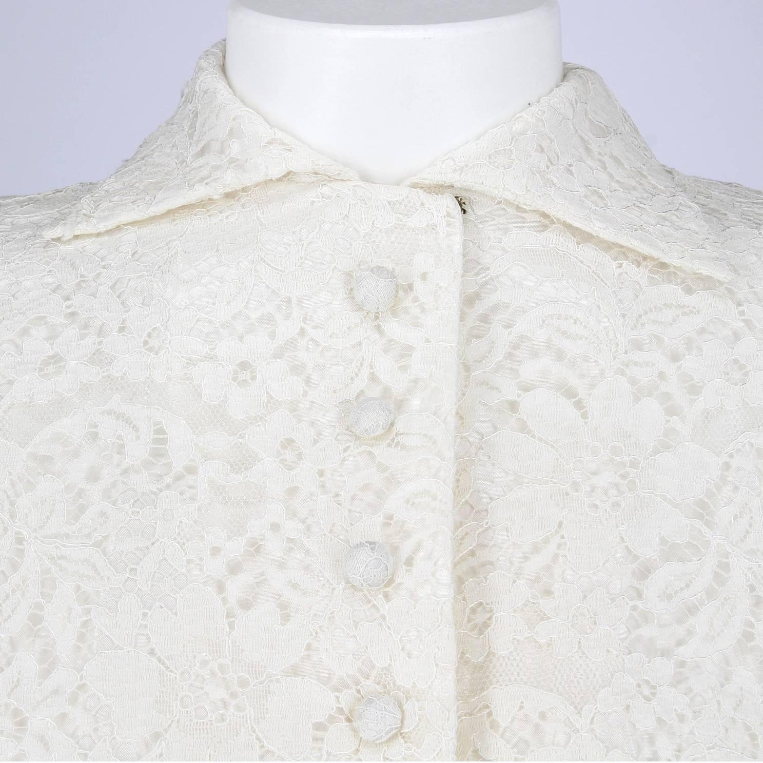 Vestido de novia vintage de encaje blanco, años 50 en Bueno estado para la venta en Lugo (RA), IT