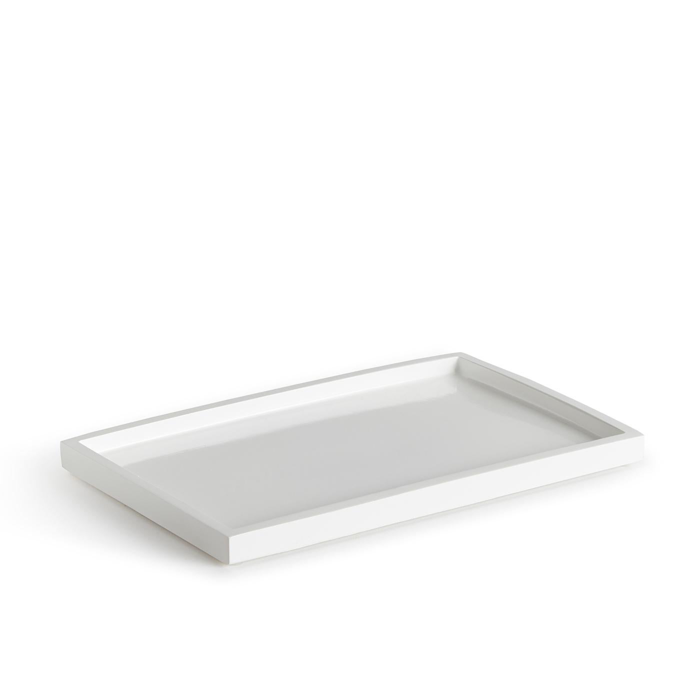 Modern White Lacquer Bath Set