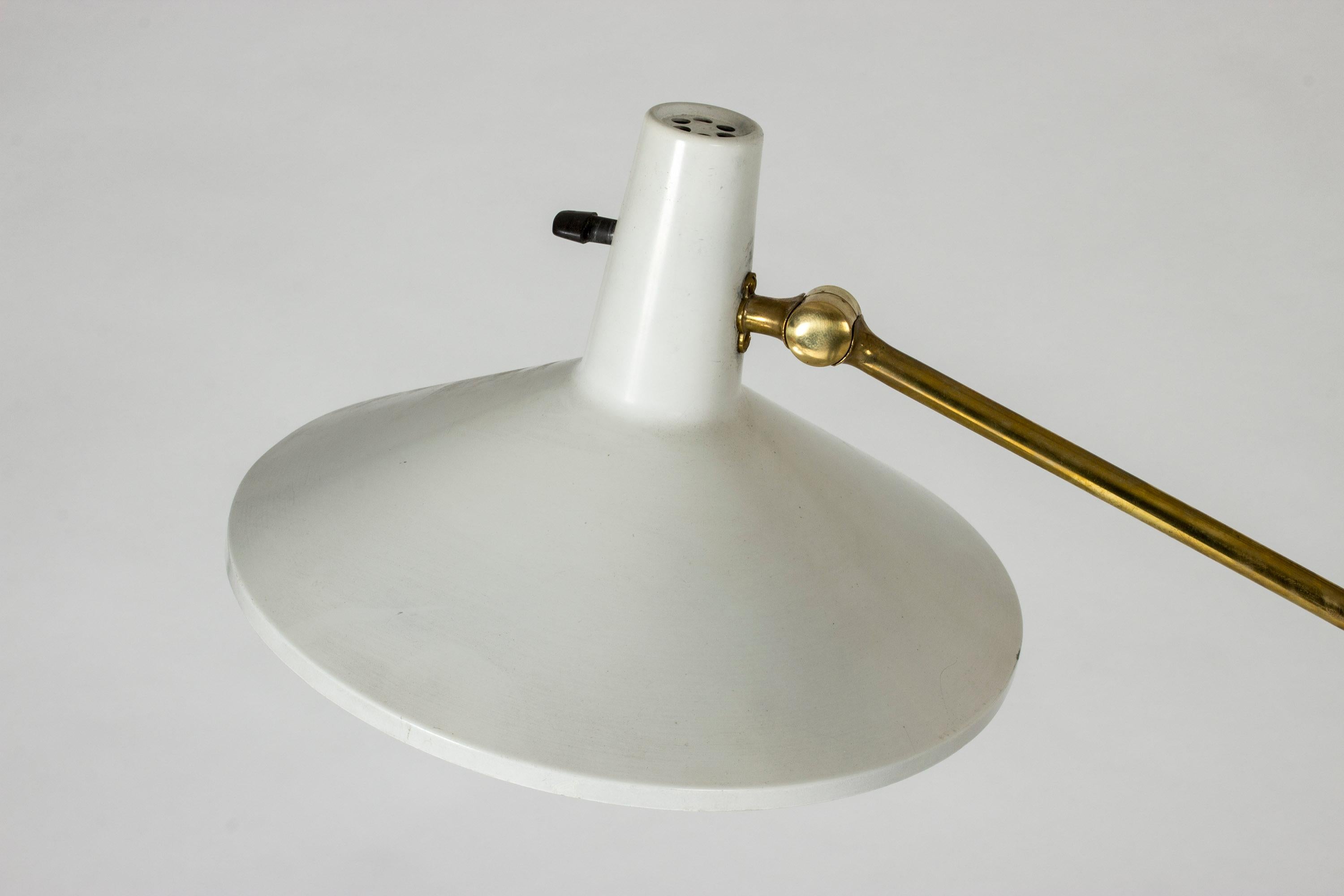 Metal White Lacquer Floor Lamp by Bertil Brisborg For Sale