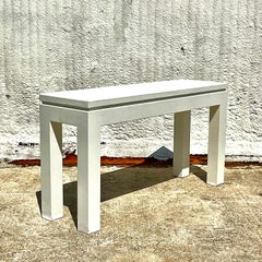 White Lacquered Console Table