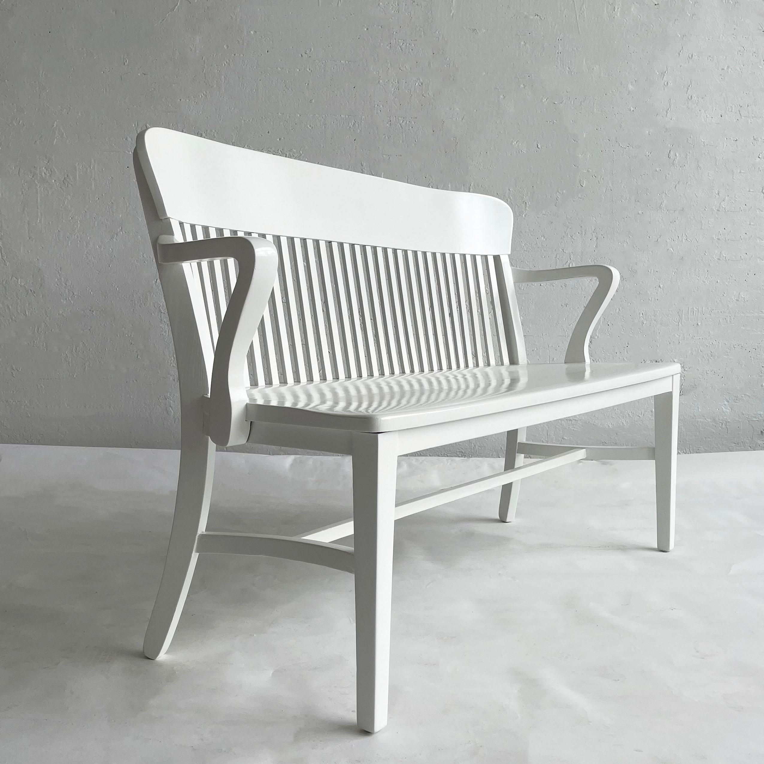 white spindle bench