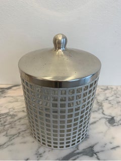 White Lacquered Metal Box by Josef Hoffmann for Bieffeplast, Italy 1980
