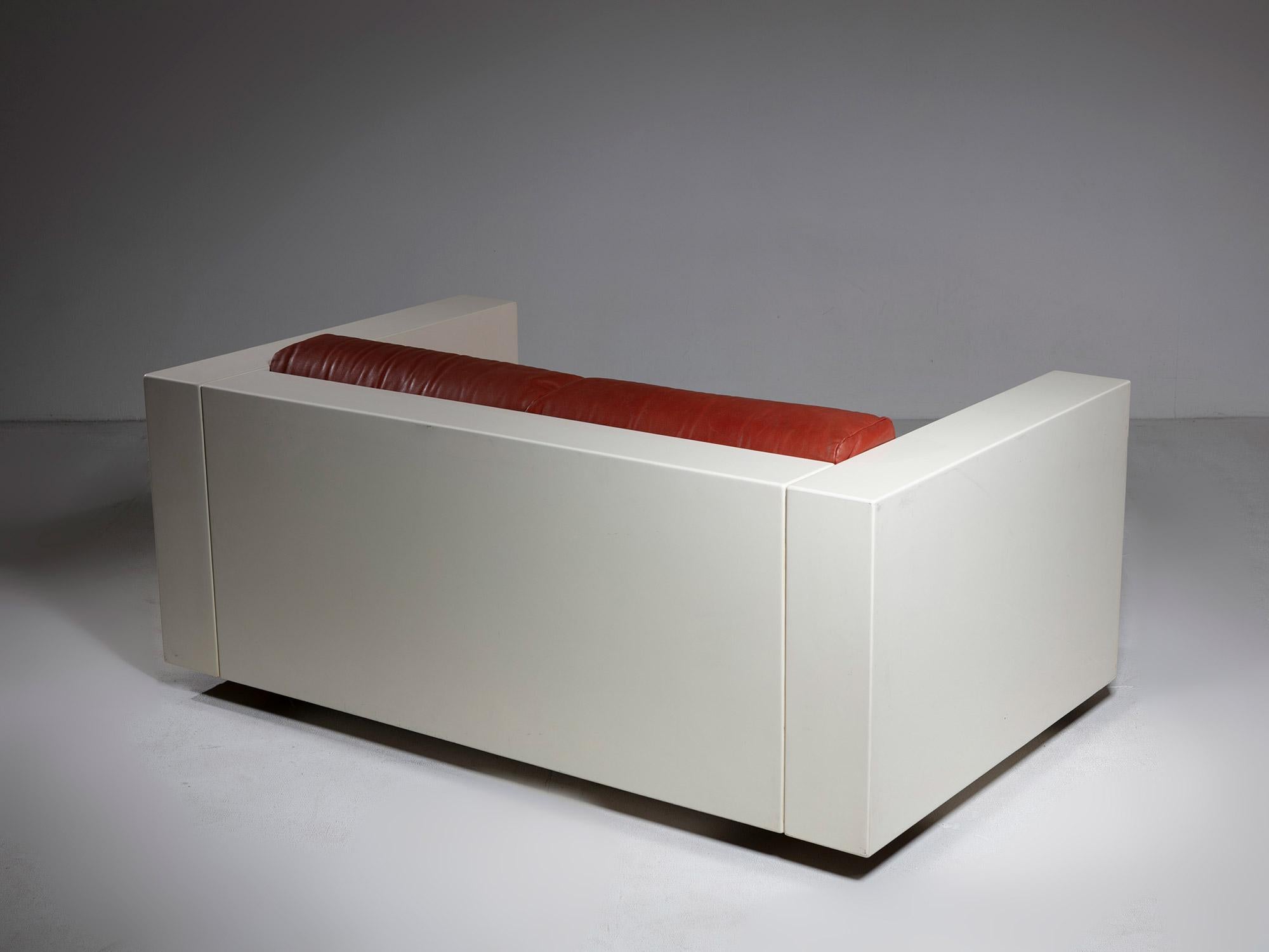 Mid-20th Century White Lacquered 