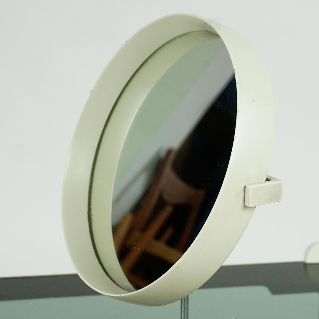 Miroir de table scandinave laqué blanc par U. & Ö. Kristiansson pour Luxus en vente 1