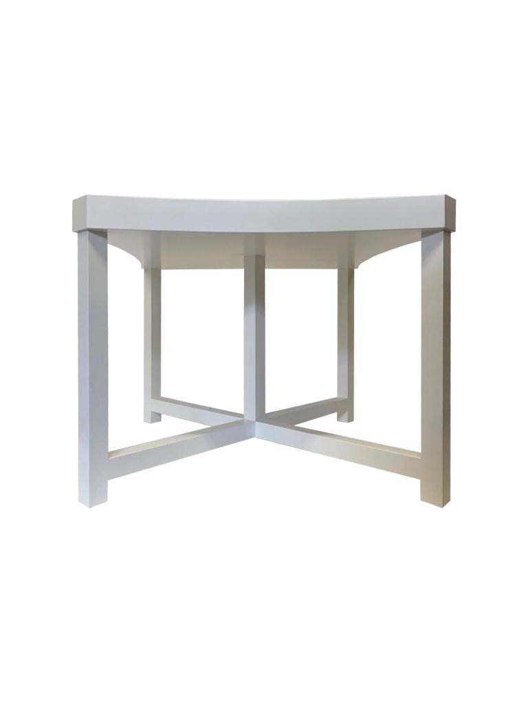 White Lacquered Table by Juan Montoya In Good Condition In New York, NY