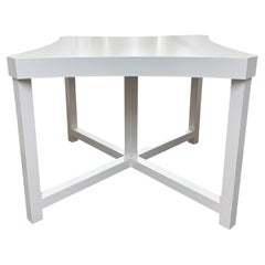 White Lacquered Table by Juan Montoya